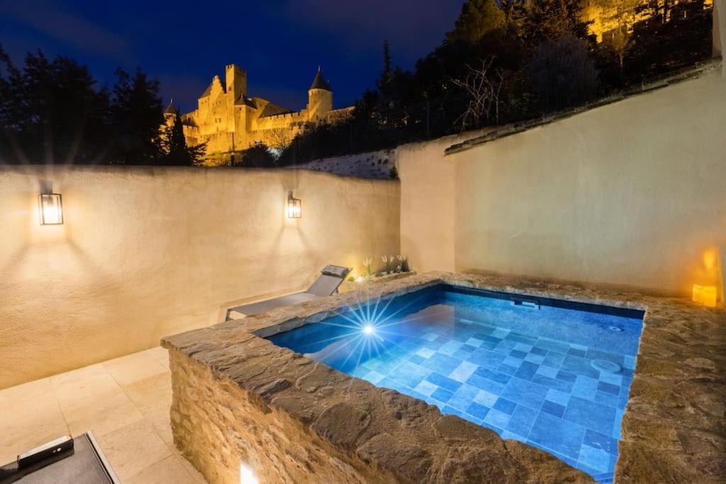 Longue Vie A La Reine - Piscine - Chateau Carcassonne Eksteriør billede